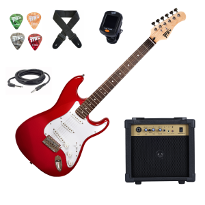 Trax ST1 Electric Guitar Pack Red