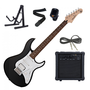 Yamaha Pacifica 012 Black Guitar Pack with 10 Watt Amplifier