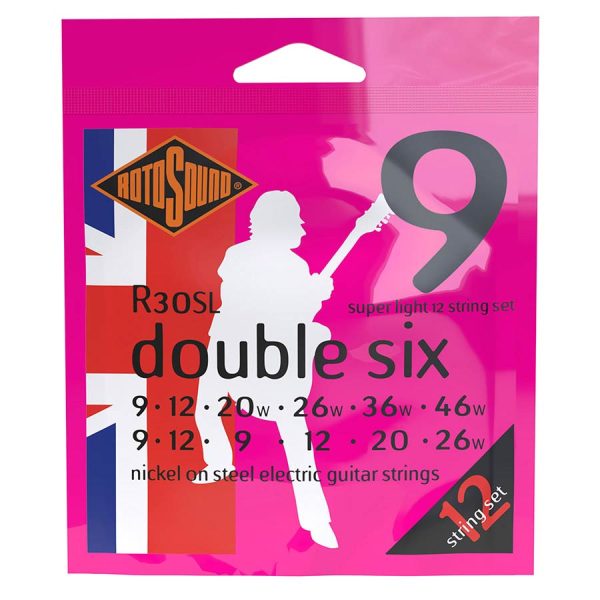 Rotosound R30SL 12 String Electric Guitar String Set Super Light 9-46