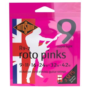 Rotosound R9-2 Super Light Electric Guitar Strings 2 Pack 09-42