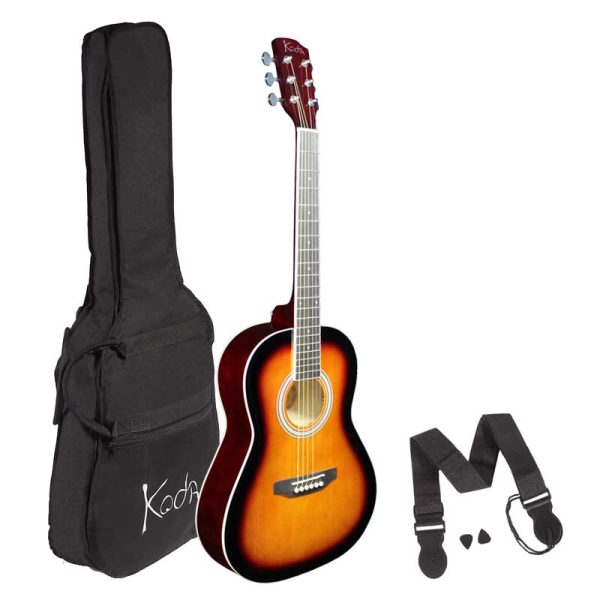 Koda HW34201 1/2 Size Acoustic Guitar Pack Steel String Sunburst
