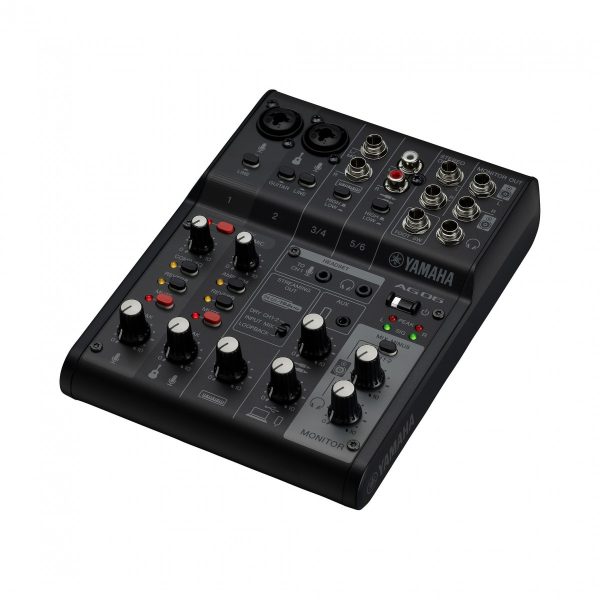 Yamaha AG06 MK2 6 Channel Mixer with USB Interface Black