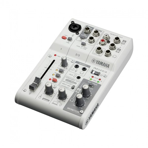 Yamaha AG03 MK2 3 Channel Mixer with USB Interface White