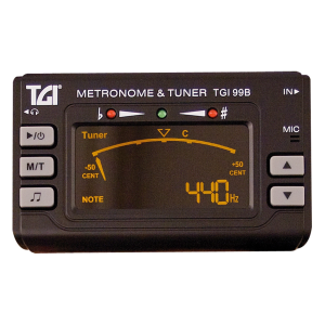 TGI TGI99B Chromatic Tuner/Metronome With Clip on Microphone