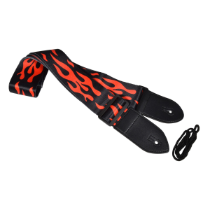 Chord Guitar Strap Red Flame