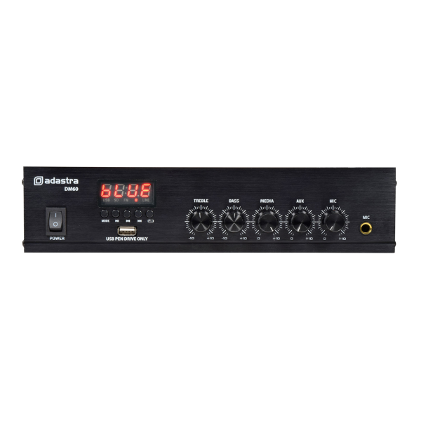 Adastra DM60 Mixer Amplifier with USB/FM/Bluetooth