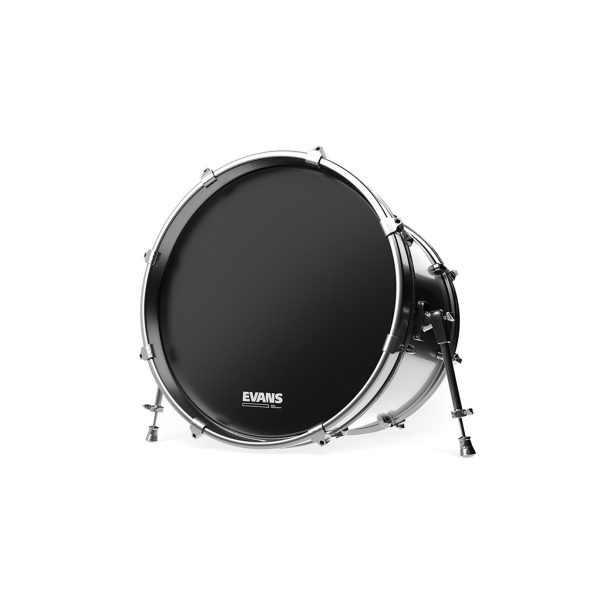 Evans EQ3 Resonant Black Bass Drum Head No Port 22"