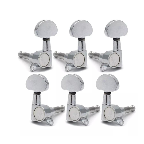 Trax Acoustic Guitar Machine Heads 3 a Side Chrome