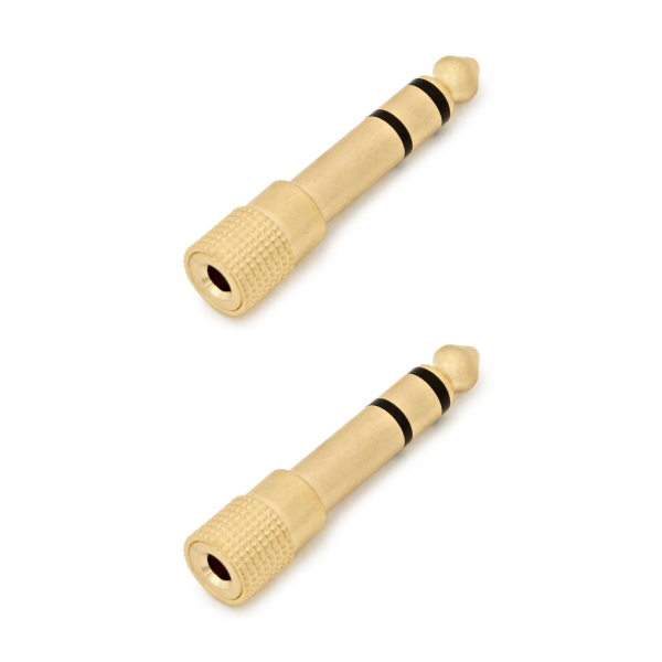 Trax Headphone Jack Adaptor Gold 2 Pack