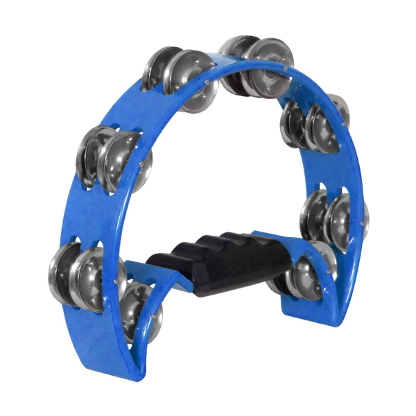 Trax Cutaway Tambourine Blue