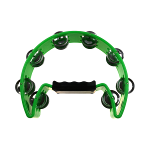 Trax Cutaway Tambourine Green