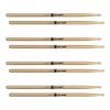 Promark Classic Forward 2B Hickory Drumsticks Oval Wood Tip 4 Pack