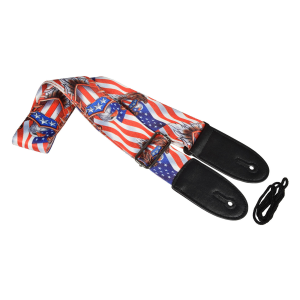 Chord Deluxe Printed Design Guitar Straps USA Eagle