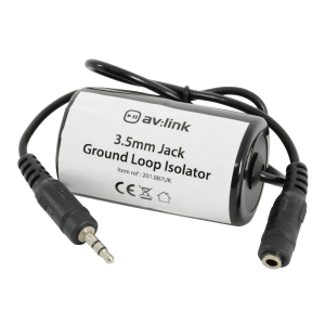 AV Link Ground Loop Isolator 3.5mm Jack to 3.5mm Socket