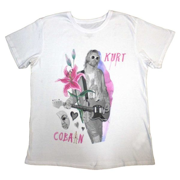 Kurt Cobain Unisex T Shirt Flower