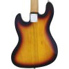 Aria STB Jazz Bass Guitar 3 Tone Sunburst with Tortoise Shell Pickguard