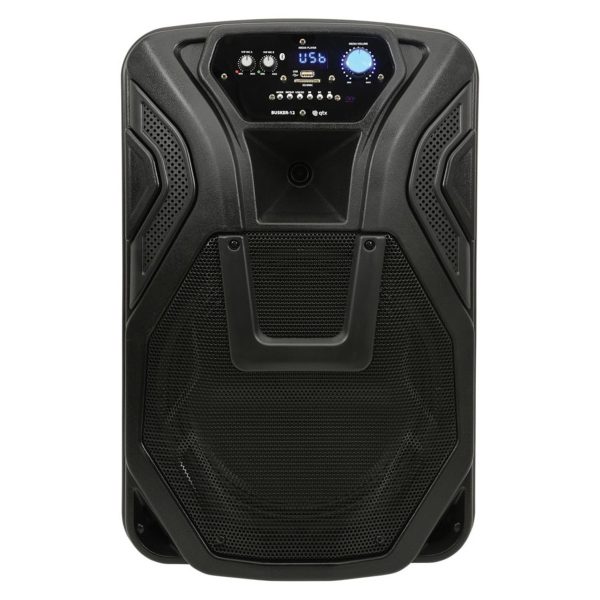 QTX Busker 12 PA with VHF Microphones Media Player & Bluetooth