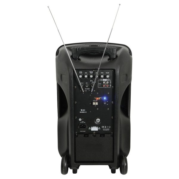 QTX Busker 12 PA with VHF Microphones Media Player & Bluetooth
