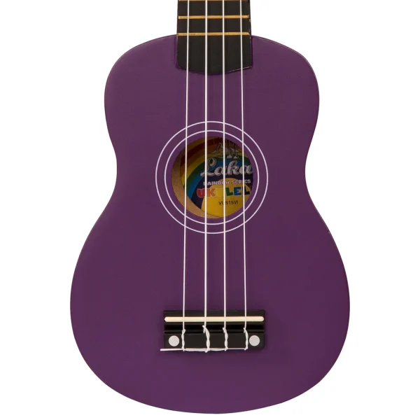 Vintage Laka Rainbow Series Soprano Ukulele & Carry Bag Violet