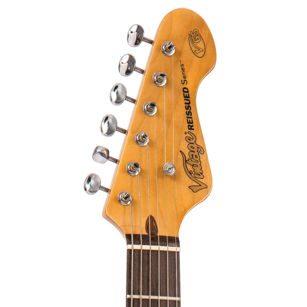 Vintage V65 ReIssued Hard Tail Electric Guitar Tobacco Sunburst