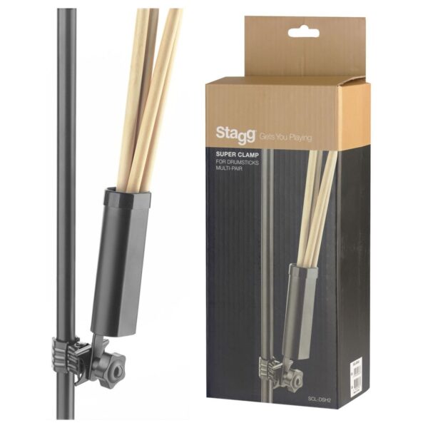 Stagg SCLDSH2 Multi Pair Drumstick Holder with Clamp