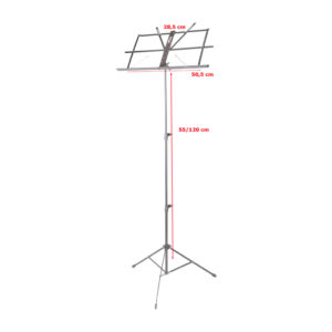 Stagg MUS-A25 BK 3 Section Steel Music Stand