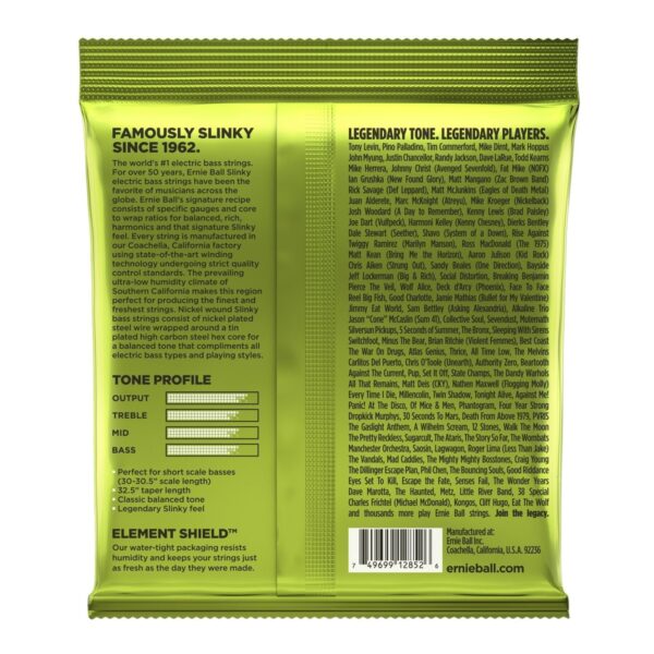 Ernie Ball 2852 Regular Slinky Short Scale Bass Set 45-105