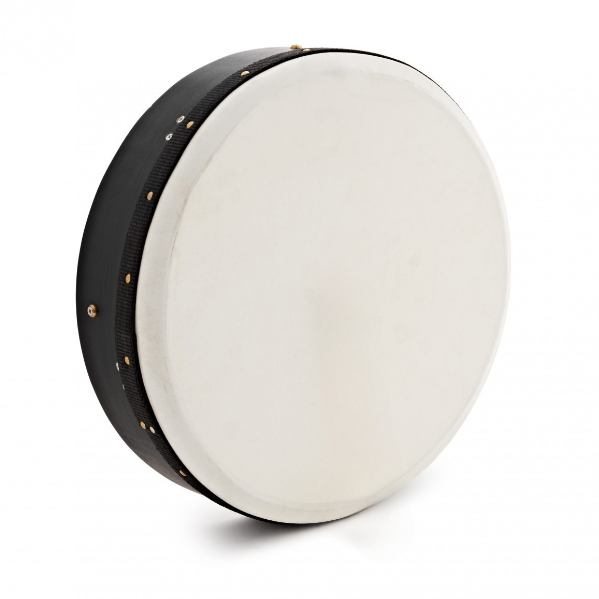 Trax Bodhran Black Frame with Bag & Tipper