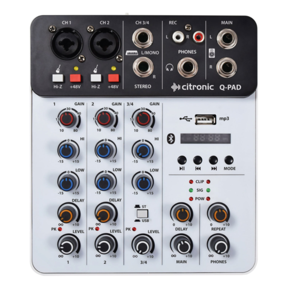 Citronic Q PAD Mini Mixer with USB/BT and Audio Interface