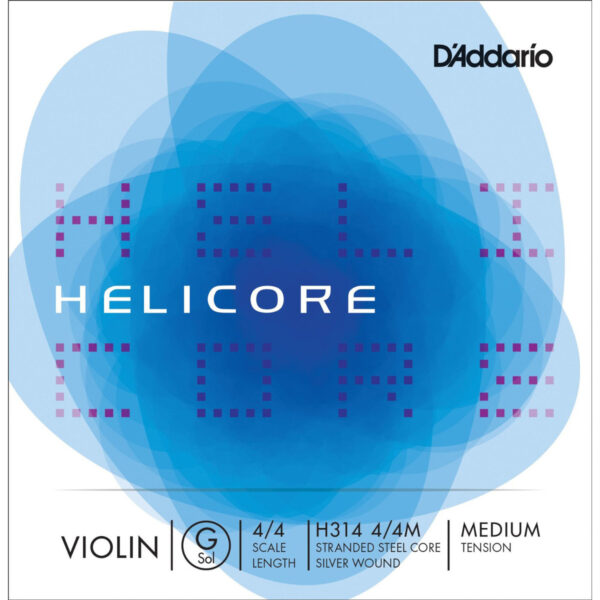 Daddario Helicore Violin G String 4/4 Size Medium
