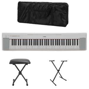 Yamaha Piaggero NP35 Portable Digital Piano White Deluxe Bundle