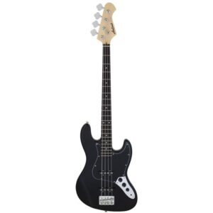Aria STB Jazz Bass Guitar Black with Black Pickguard