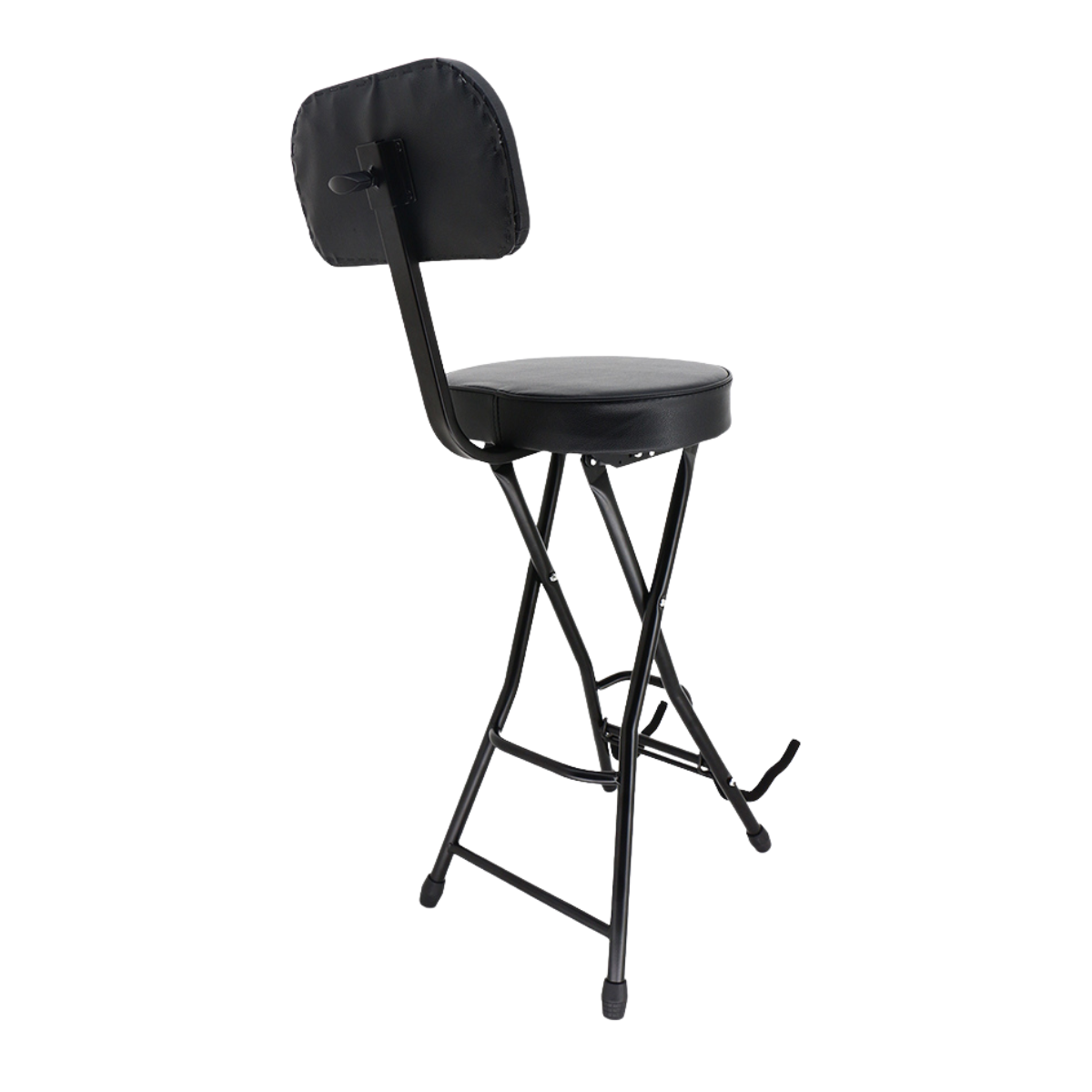 Trax Foldable Guitar Stool with Stand and Back Rest