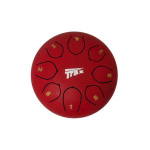 Trax Steel Tongue Drum 6 inch 8 Note Red
