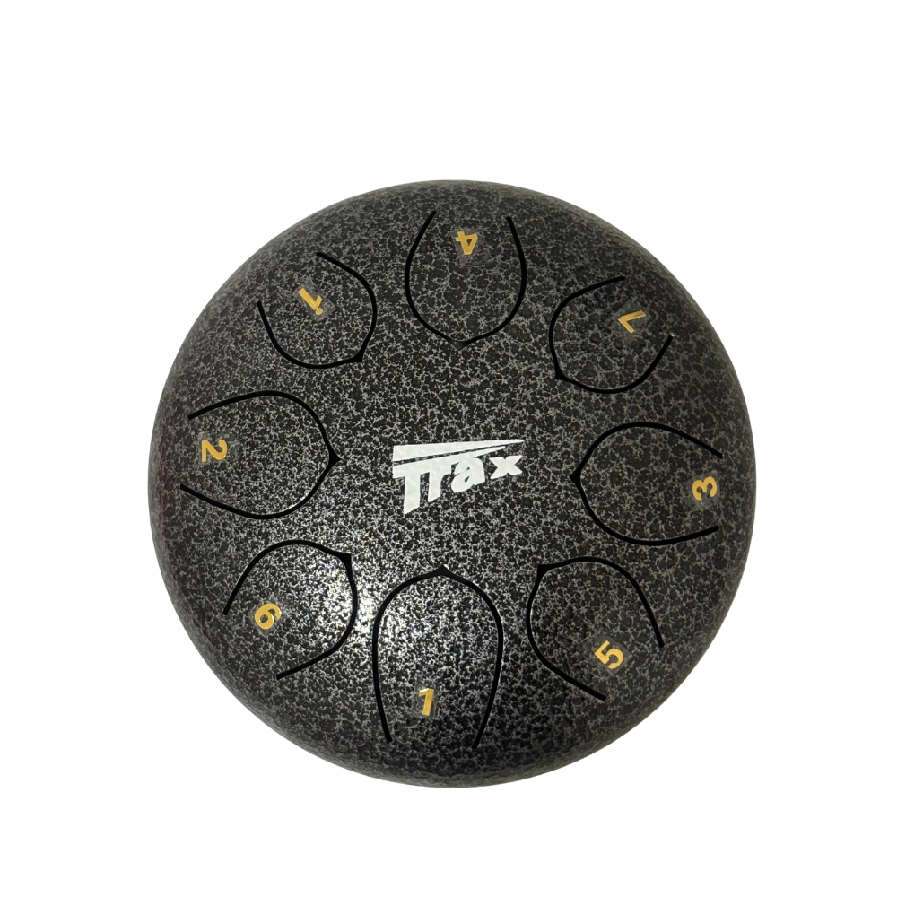 Trax Steel Tongue Drum 6 inch 8 Note Silver