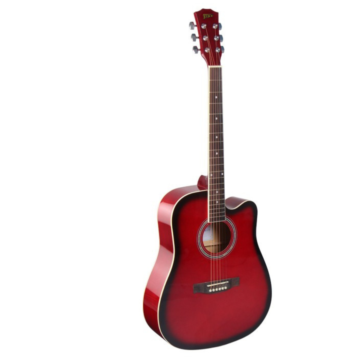 Trax MA41Q Dreadnought Acoustic Guitar Red