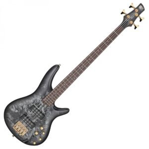 Ibanez SR300EDX-BZM Bass Guitar Black Ice Frozen Matte