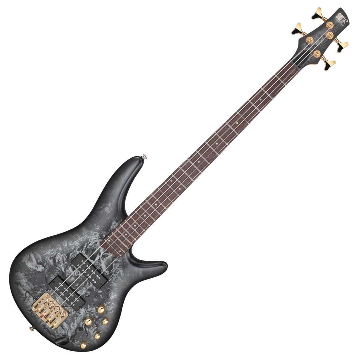 Ibanez SR300EDX-BZM Bass Guitar Black Ice Frozen Matte