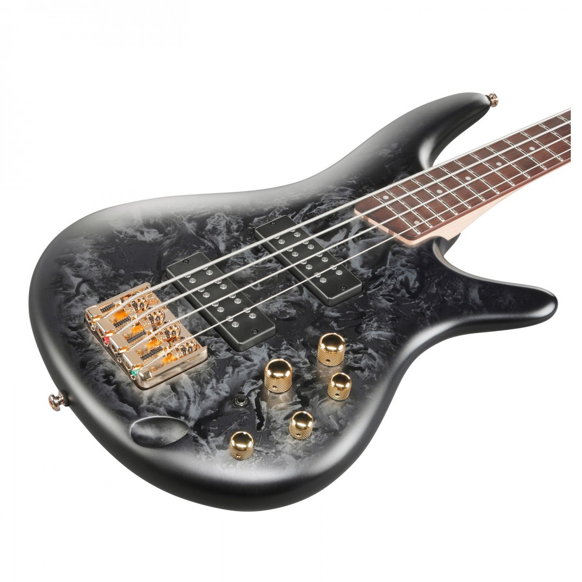 Ibanez SR300EDX-BZM Bass Guitar Black Ice Frozen Matte