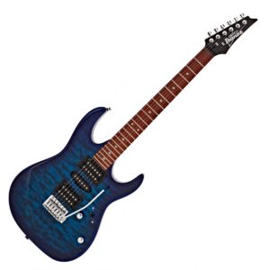 Ibanez GRX70QA-TBB Gio Electric Guitar Transparent Blue Burst