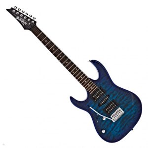 Ibanez GRX70QAL GIO Left Handed Electric Guitar Transparent Blue Burst