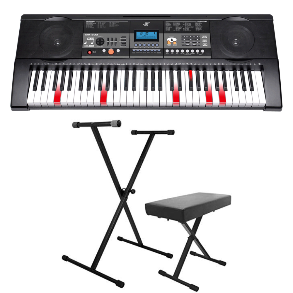 Meike MK803 61 Key Key Lighting Keyboard With LCD Display Bundle
