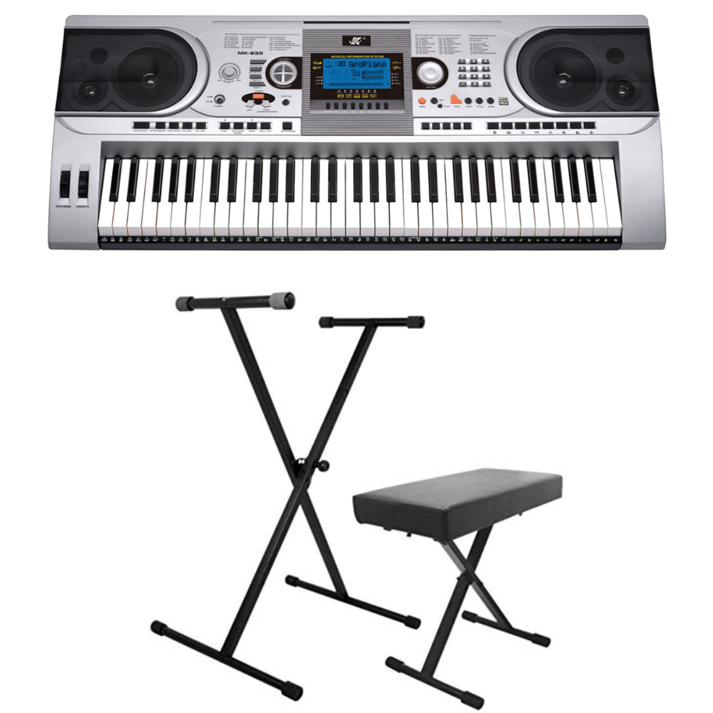 Meike MK935 61 Key Keyboard With LCD Display & Pitch & Vibrato Bend Bundle