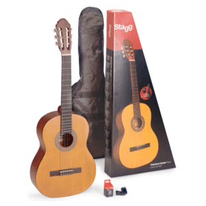 Stagg C440M 4/4 Size Classical Guitar Pack Natural