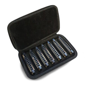 Stagg BJHB20 Blues Diatonic Harmonica Set with Case (7 Harmonicas)