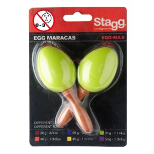 Stagg Plastic Egg Maracas Green
