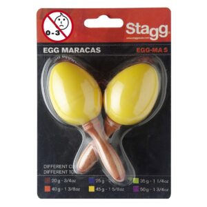 Stagg Plastic Egg Maracas Yellow